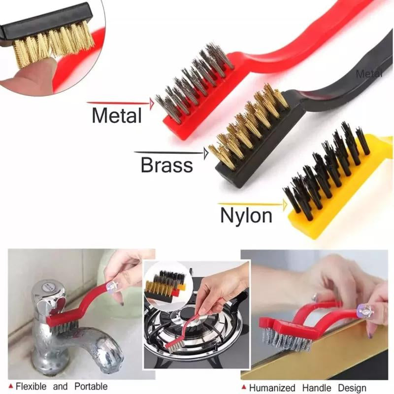 Wire brush for cleaning (brass,nylon,metal)